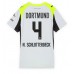 Maillot de foot Borussia Dortmund Nico Schlotterbeck #4 Extérieur vêtements Femmes 2025-26 Manches Courtes